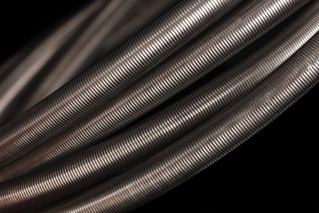 coil of spiral reinforced tubes