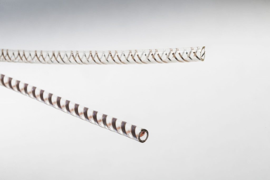 gray eTubing with 4 wires coming out of end