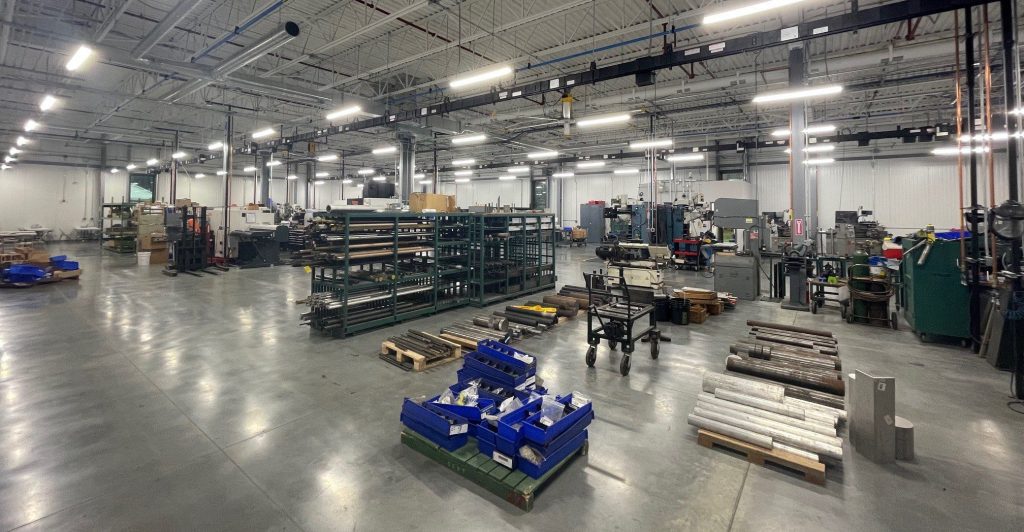 machine shop at New England Tubing